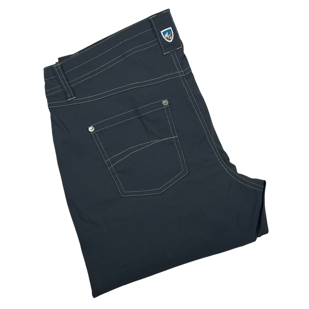 Kuhl Hiking Pants Women 10 Short Gray Contrast Stitch Outdoor Technical Utility